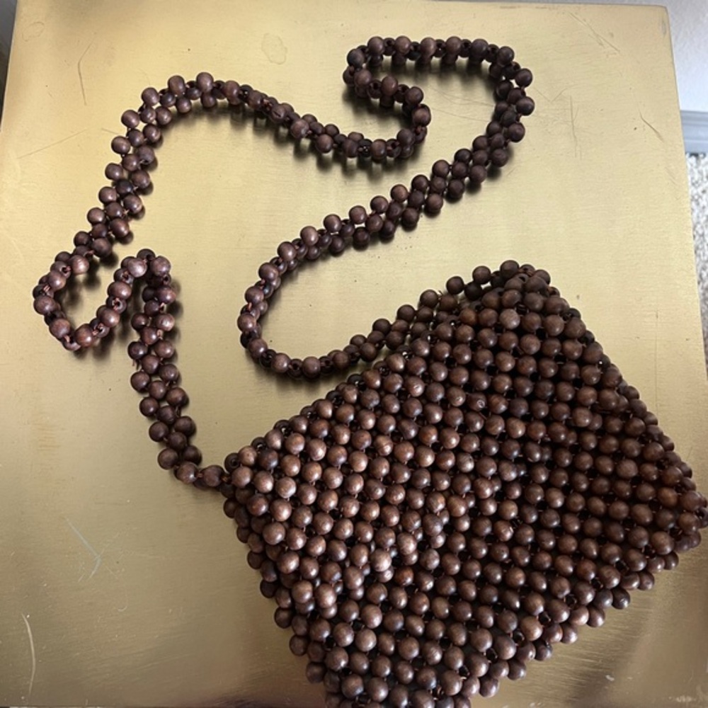 Boho Brown Beaded bag